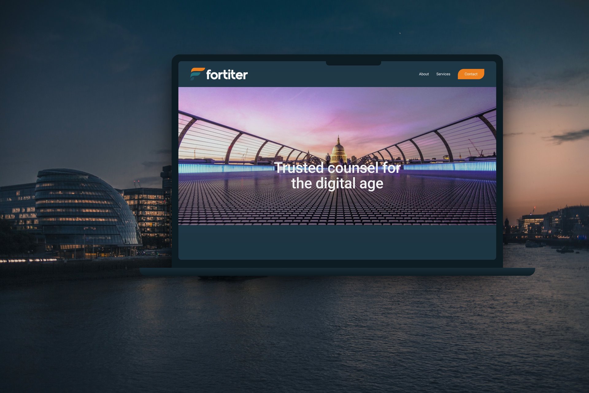 Fortiter, a brand identity and Squarespace website for an independent legal consultancy